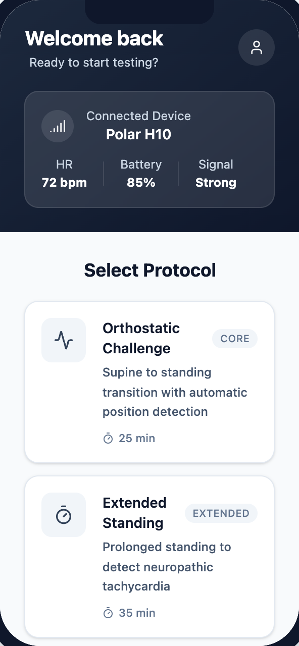 Protocol dashboard